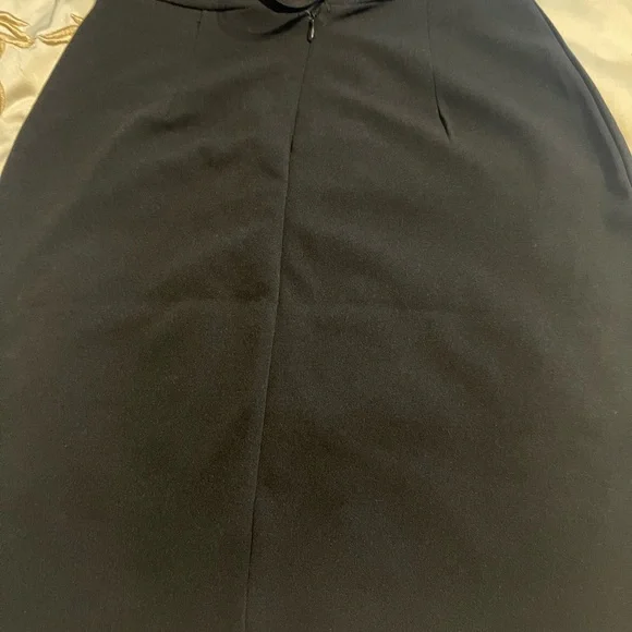 Haute Monde black cocktail dress w/ lace overlay S - Picture 6 of 14